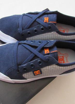 Dc shoes кеды кроссовки для мальчика натур. замш 32 eur