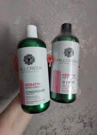 Mill creek® botanicals
шампунь и кондиционер с биотином, лечебная формула,