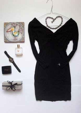 Черное мини платье, платье мини, туника zara3 фото
