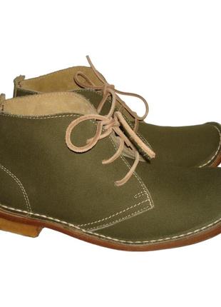 Ботинки кожаные мужские зеленые dry-shod (078) 43,44,45р.