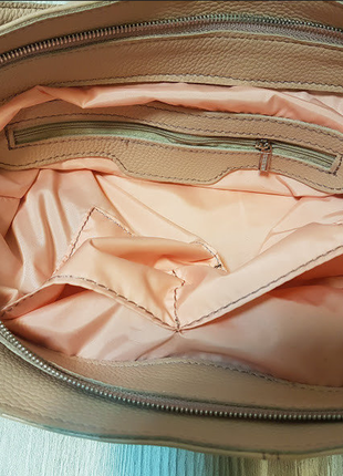 Сумка женская средняя натуральная кожа, розовый флотар 16894 фото