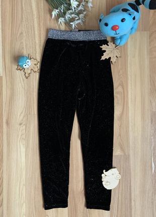 Фирменные велюровые лосины tu малышке 4 года состояние отличное
