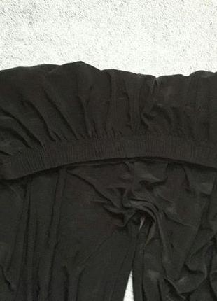 Эффектные черные удобные стильные брюки с карманами gap5 фото