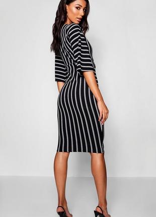 Міді плаття в смужку від boohoo