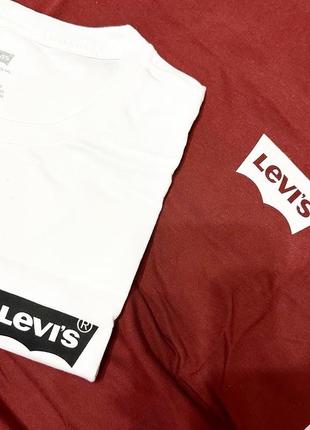 Новый оригинальный мужской комплект футболок levis хл размер6 фото