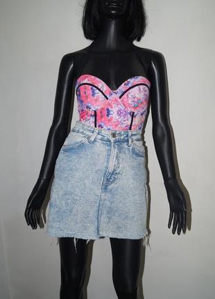 Джинсова спідниця bershka