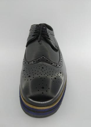 Туфлі чоловічі шкіряні formula joven 45 р. 30,5 см чорні арт. 054 фото