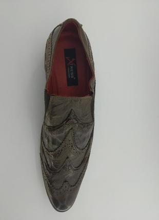 Туфлі чоловічі шкіряні fat company 41 р. 27 см коричневі арт. 045 фото