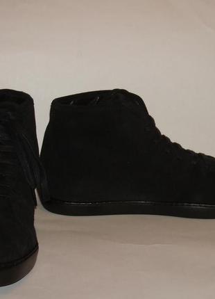 Кроссовки кожаные мужские черные fosco (03) 44,45р.4 фото