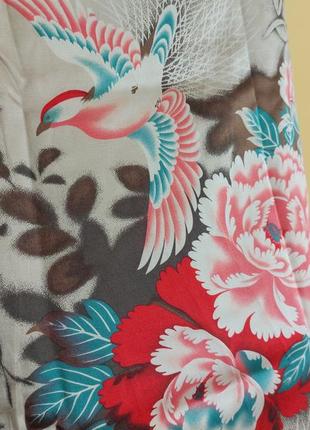 Роскошное шелковое платье,цветочный принт,