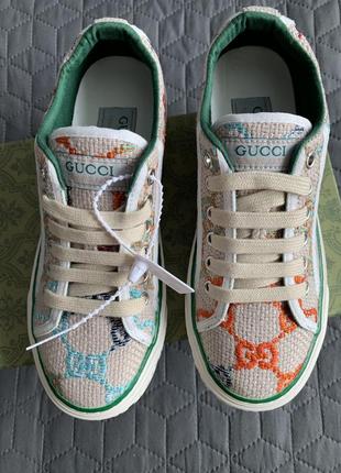 Кеди дитячі кросівки в стилі gucci tennis 35.36.37.38.41