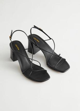 Босоніжки & other stories strappy leather heeled sandal cos / 35