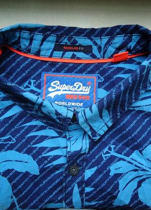 Рубашка  гавайская superdry cotton гавайка (l-xl)2 фото