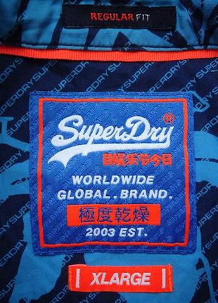 Рубашка  гавайская superdry cotton гавайка (l-xl)3 фото