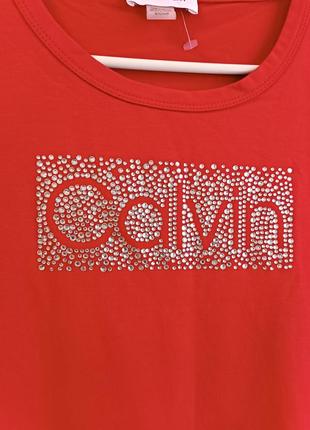 Распродажа!calvin klein платье футболка, хлопок (s)3 фото