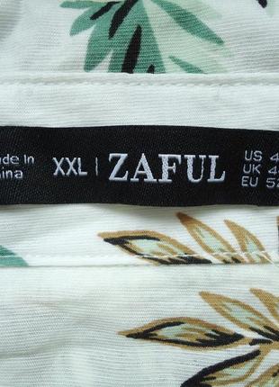 Рубашка  гавайская zaful гавайка (xl-xxl)4 фото