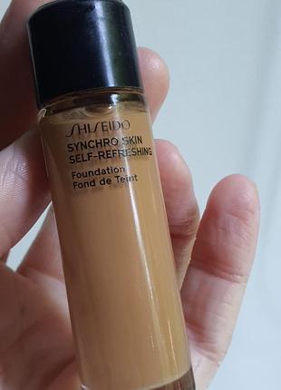 Стійкий тональний крем shiseido synchro skin self-refreshing1 фото
