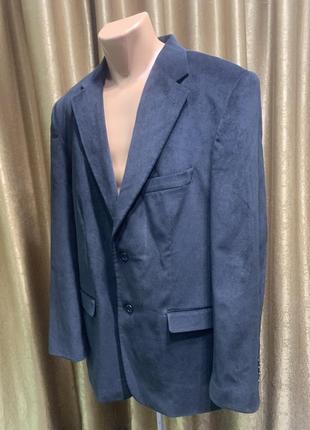 Тёплый мужской пиджак в рубчик erpateks размер 2xl-3xl2 фото