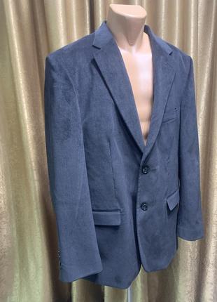Тёплый мужской пиджак в рубчик erpateks размер 2xl-3xl3 фото