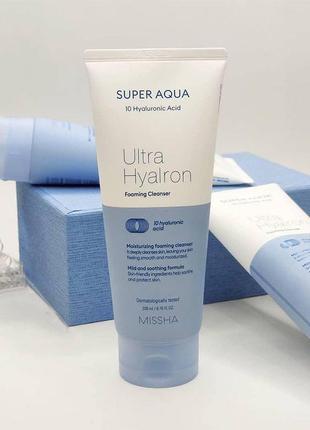 Missha super aqua пенка для умывания