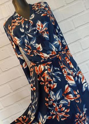 Яркое платье в цветочный принт h&m