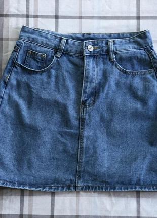 Акція 1+1=3.  джинсова спідниця