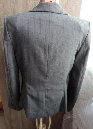 Женская одежда/ классический пиджак офисный серый/ 46/48 размер3 фото