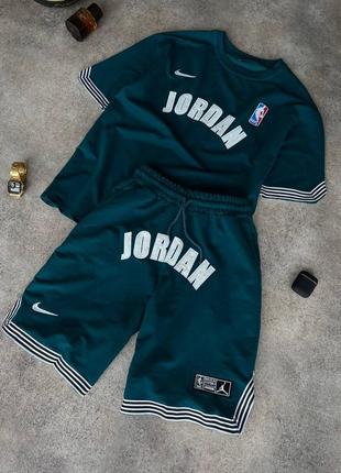 Брендовый мужской комплект / качественный комплект air jordan на лето2 фото