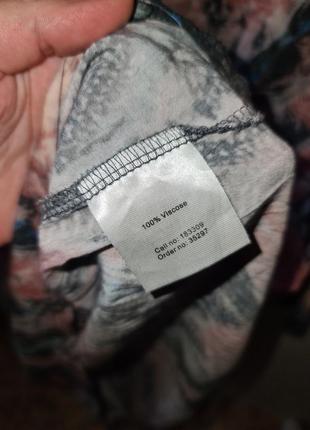 Туника тонкая воздушная, вискоза, принт10 фото