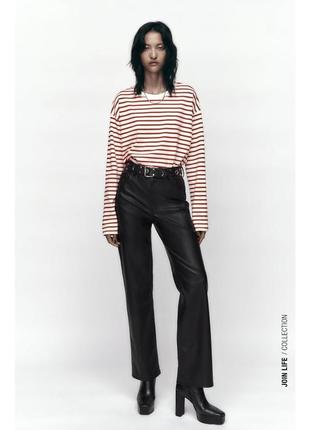 Кофта водолазка лонгслив футболка в смужку тельняшка зара zara