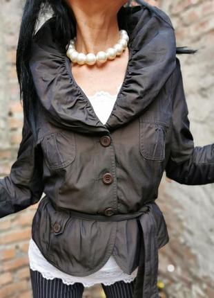 Пиджак жакет блейзер с поясом куртка etam4 фото