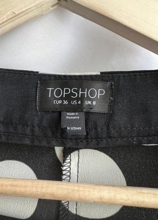 Брюки брюки topshop широкие горох тренд палаццо7 фото