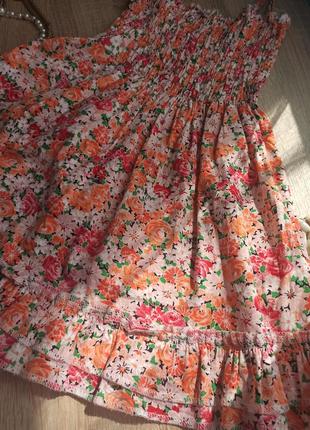 Легкий сарафан на лето в цветочный принт2 фото
