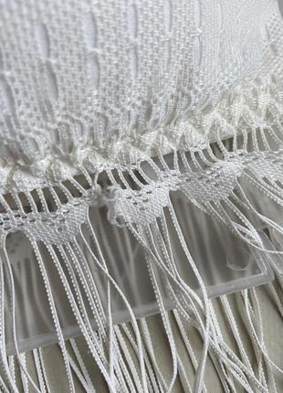 Топ бандо айвори с бахромой и чашками является нюансом 💙💛 сток