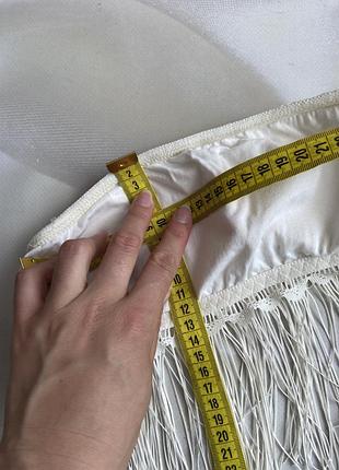 Топ бандо айвори с бахромой и чашками является нюансом 💙💛 сток