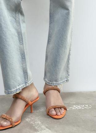 Неймовірні мюлі zara ,босоніжки zara , тапочки zara нова колекція7 фото
