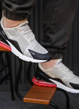 Логокие серые кроссовки nike air max 270 серые мужские кроссовки nike air max 270 серые кроссовки найк1 фото