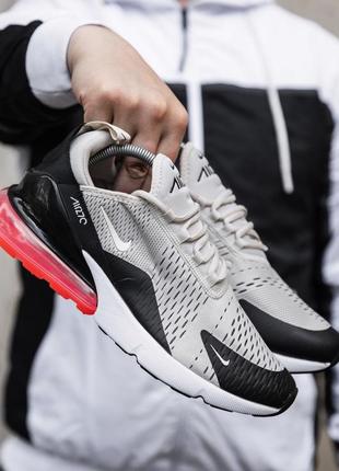 Логокие серые кроссовки nike air max 270 серые мужские кроссовки nike air max 270 серые кроссовки найк3 фото