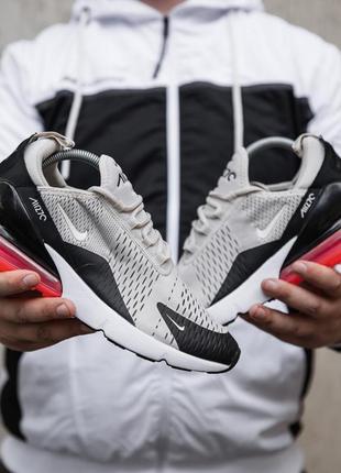 Логокие серые кроссовки nike air max 270 серые мужские кроссовки nike air max 270 серые кроссовки найк4 фото