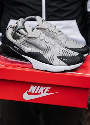 Логокие серые кроссовки nike air max 270 серые мужские кроссовки nike air max 270 серые кроссовки найк5 фото