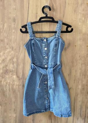 Джинсовый сарафан bershka бершка
