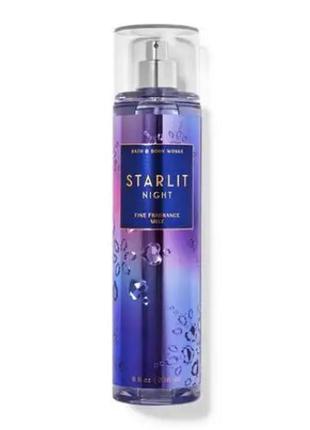 Спрей для тела мист starlit night bath and body works оригинал сша b230631