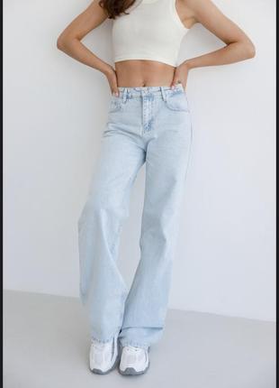 Голубые джинсы с разрезами сзади в стиле zara2 фото