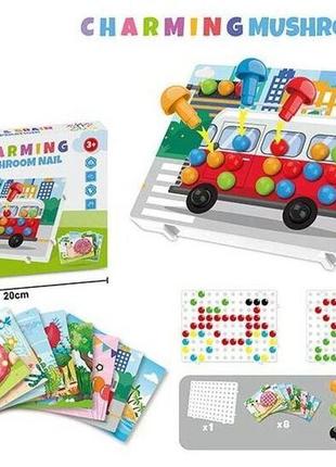 Дитяча гра мозаїка 8 картинок, 90 болтів, набір для творчості, настільна гра, розвиваючі іграшки