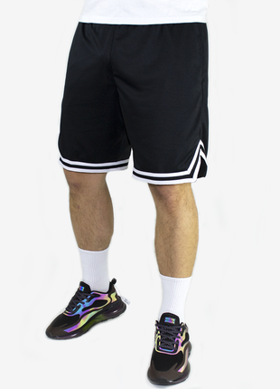 Черные баскетбольные шорты highway с белыми полосками m