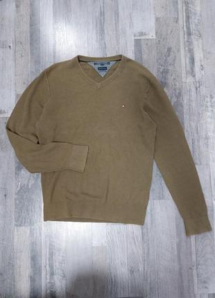 Светер джемпер v вырез tommy hilfiger