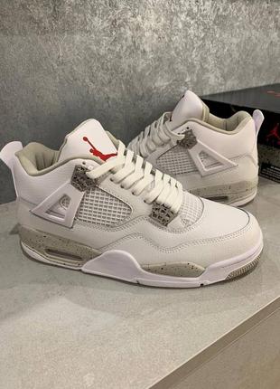 Мужские кроссовки jordan retro 4 «white areo»