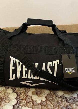 Спортивна сумка в зал everlast оригінал чорна8 фото