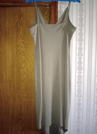Платье оливкового цвета3 фото
