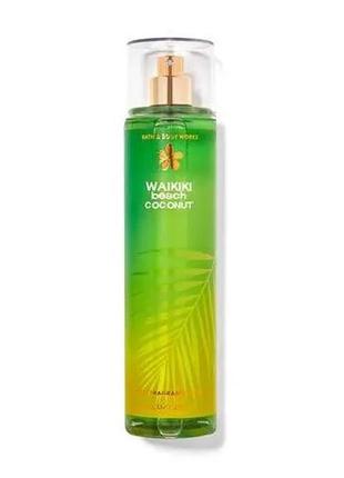 Спрей для тела мист waikiki beach coconut bath and body works оригинал сша b2306331 фото